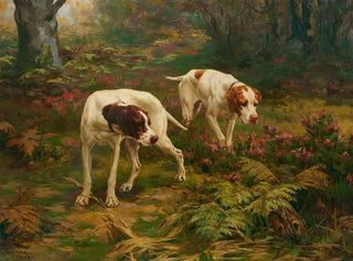Two pointers and a hare - Percival Leonard Rosseau — artwork view
