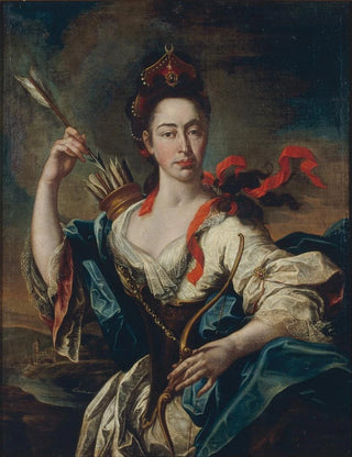 Pere Crusells - Portrait of a Woman with Attributes of Diana.webp