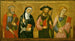 Saint Peter, Saint Clare, Saint James the Greater, and Saint John the Evangelist - Pere Serra — artwork view