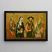 Saint Peter, Saint Clare, Saint James the Greater, and Saint John the Evangelist - Pere Serra — framed artwork on a wall
