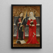 Saint Étienne and Saint Mary Magdalene - Pere Vall — framed artwork on a wall