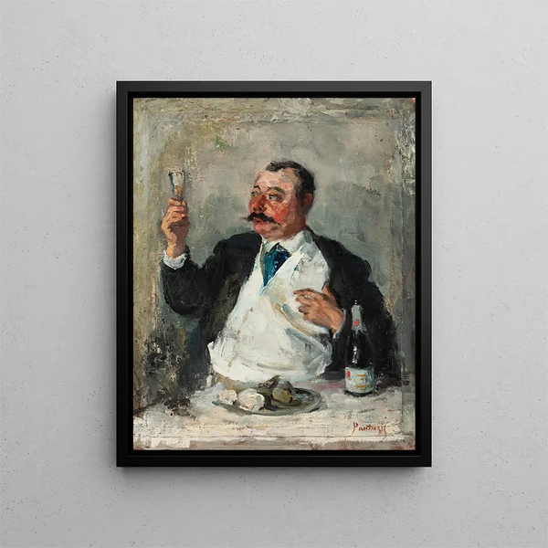 The toast - Pericles Pantazis — framed artwork on a wall