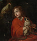Parrot observing a boy holding a monkey - Jacob Van Oost — artwork view