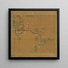 Parrot on a pear tree branch - Jin Zunnian — framed artwork on a wall