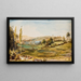 Landscape Painting - Peter Adolf Hall — framed artwork on a wall