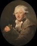 Self-portrait Painting - Peter Adolf Hall — artwork view