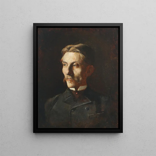 Portrait of Vice-Consul Vilhelm Greibe - Peter Alfred Schou — framed artwork on a wall