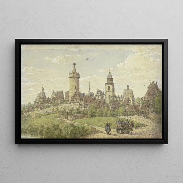 Alsfeld in Hesse - Peter Becker — framed artwork on a wall