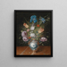 a bouquet of flowers with tulips - Peter Binoit — framed artwork on a wall