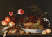 a still life with fruits and flowers with birds - Peter Binoit — artwork view