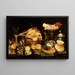 Nature morte avec un repas - Peter Binoit — framed artwork on a wall