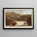 Cascade de la Birs, Correndelein - Peter Birmann — framed artwork on a wall