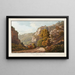 Château et chapelle de Vorbourg - Peter Birmann — framed artwork on a wall