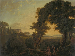 Italian landscape at Lake Nemi - Peter Birmann — artwork view