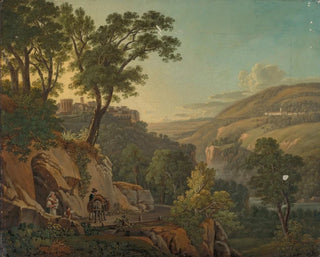 Landscape Painting near Tivoli - Peter Birmann — artwork view