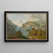 The Lower Glacier of Grindelwald in the Canton of Bern - Peter Birmann — framed artwork on a wall