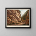 Rock of the Inscription - Peter Birmann — framed artwork on a wall