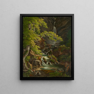 Peter Birmann - Waterfall in the Mnster Valley.webp