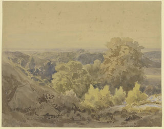 Autumn landscape painting near the Taunus - Peter Burnitz — artwork view