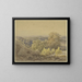 Autumn landscape painting near the Taunus - Peter Burnitz — framed artwork on a wall