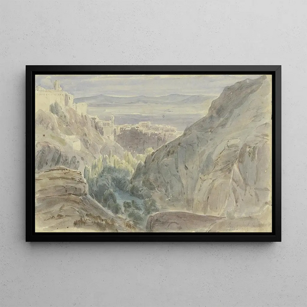Cuenca Painting - Peter Burnitz — framed artwork on a wall
