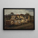 House Destroyed Painting - Peter Burnitz — framed artwork on a wall