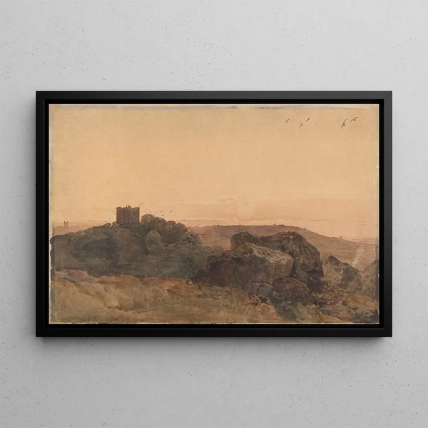 Château de Bolton - Peter DeWint — framed artwork on a wall
