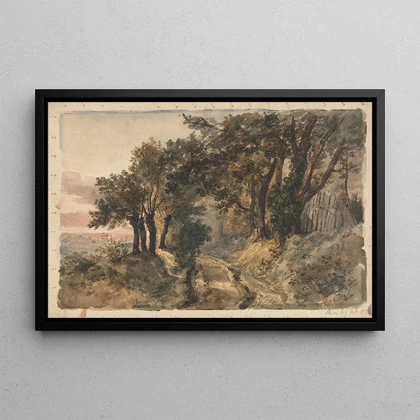 Bromley Hill - Peter DeWint — framed artwork on a wall