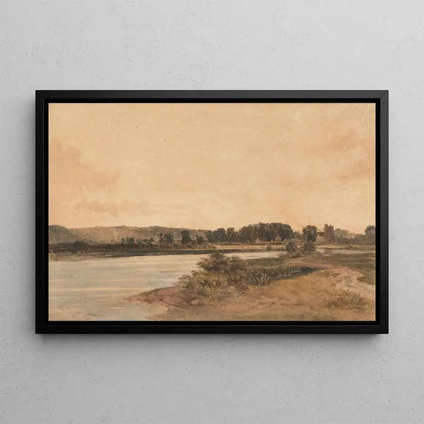 Cookham near Maidenhead - Peter DeWint — framed artwork on a wall