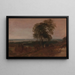 Study of a Sunset Landscape - Peter DeWint — framed artwork on a wall