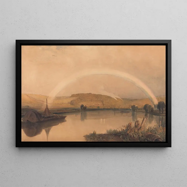 on the Thames - Peter DeWint — framed artwork on a wall