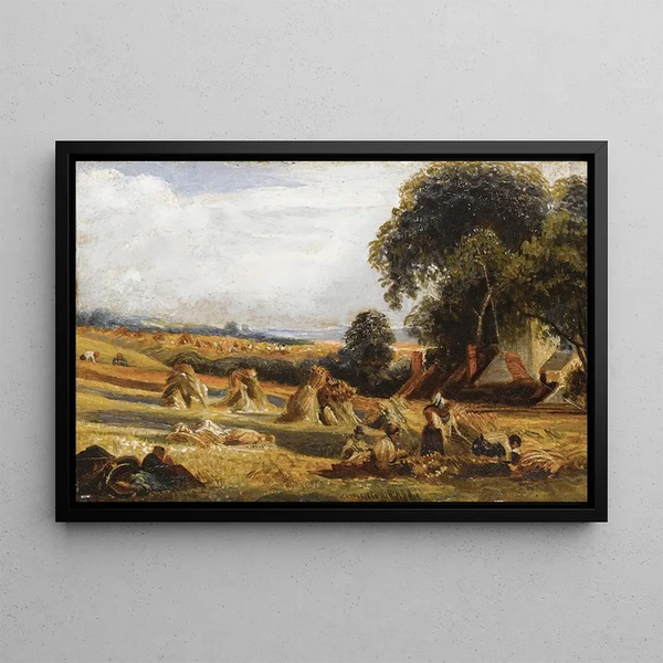 Fenaison - Peter De Wint — framed artwork on a wall