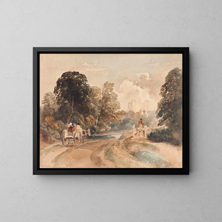 Landscape Painting - Peter De Wint — framed artwork on a wall