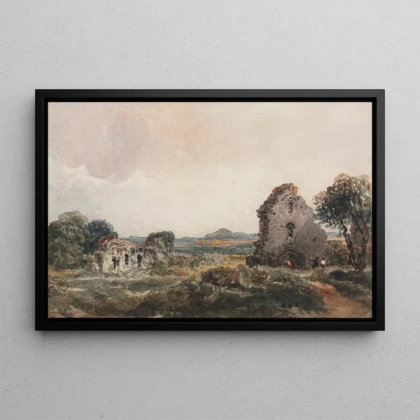 Abbey of Neath - Peter De Wint — framed artwork on a wall