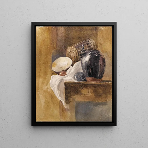 Still life - Peter De Wint — framed artwork on a wall