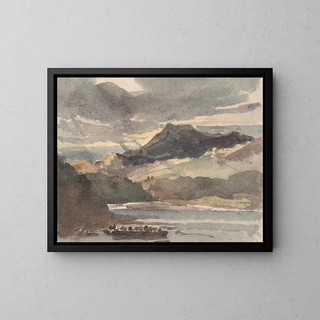 Study for The Ferry - Peter De Wint — framed artwork on a wall