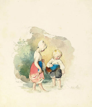 Peter Fendi - Children paddling by the rocks.webp