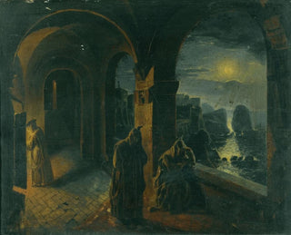 Cloître au clair de lune - Peter Fendi — artwork view