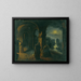 Cloître au clair de lune - Peter Fendi — framed artwork on a wall