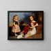 Portrait of the Downer children - Peter Frederick Rothermel — framed artwork on a wall