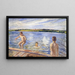 Boys bathing - Peter Hansen — framed artwork on a wall