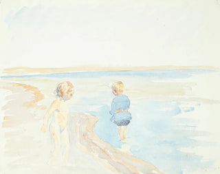 Burning Painting on the Beach - Peter Hansen — artwork view
