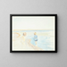Burning Painting on the Beach - Peter Hansen — framed artwork on a wall