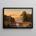 View of the Château d'Are sur l'Ahr - Peter Heinrich Happel — framed artwork on a wall
