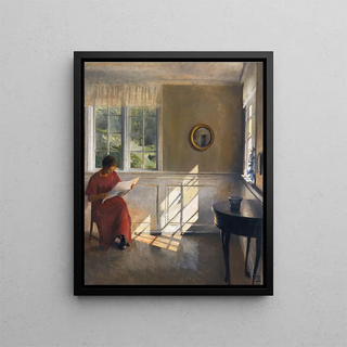 Peter Ilsted - A sunlit interior.webp