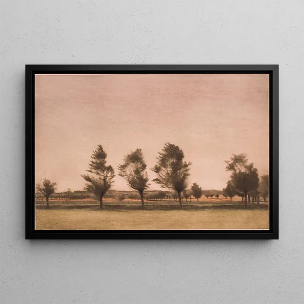 Landscape Painting of Falster - Peter Ilsted — framed artwork on a wall