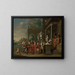 A musical gathering at the court of the Elector - Peter Jacob Horemans — framed artwork on a wall