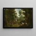 Hunting Wild Boar - Peter Jacob Horemans — framed artwork on a wall