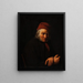 Portrait of an Old Sailor - Peter Julius Larsen — framed artwork on a wall
