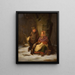Two Poor Children - Peter Julius Larsen — framed artwork on a wall